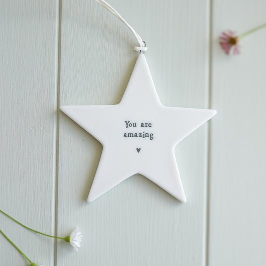 Porcelain star - You are amazing